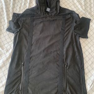 Hooded Camo Nylon Shirt